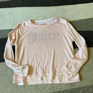 Juicy Couture Womens Pink Sleepwear Pajama Top Size M